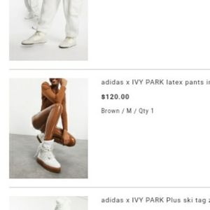 Brand new Ivy Park x Adidas latex pants